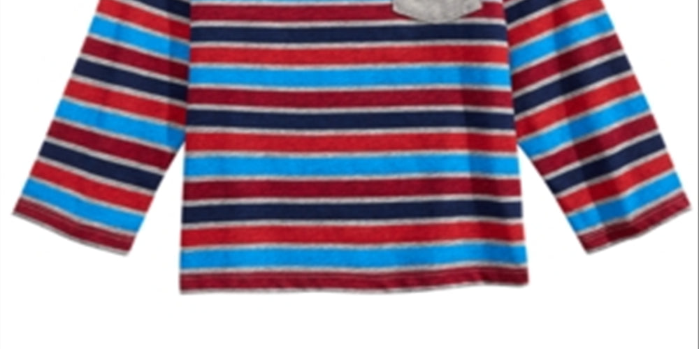 First Impressions Toddler Boy's Striped Long-Sleeve T-Shirt Gray Size 3T