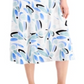 Alfani Women's Printed Fit & Flare Dress Blue Size 6 Petite