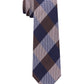 Tommy Hilfiger Men's Wool Blend Check Print Neck Tie Brown Size Regular