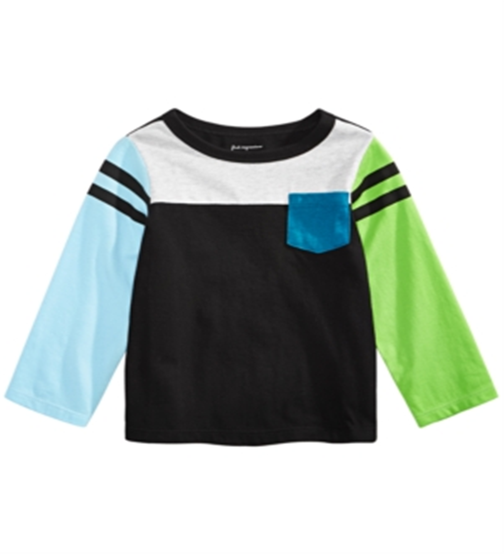 First Impressions Baby Boy's Colorblocked T-Shirt Black Size 18MOS