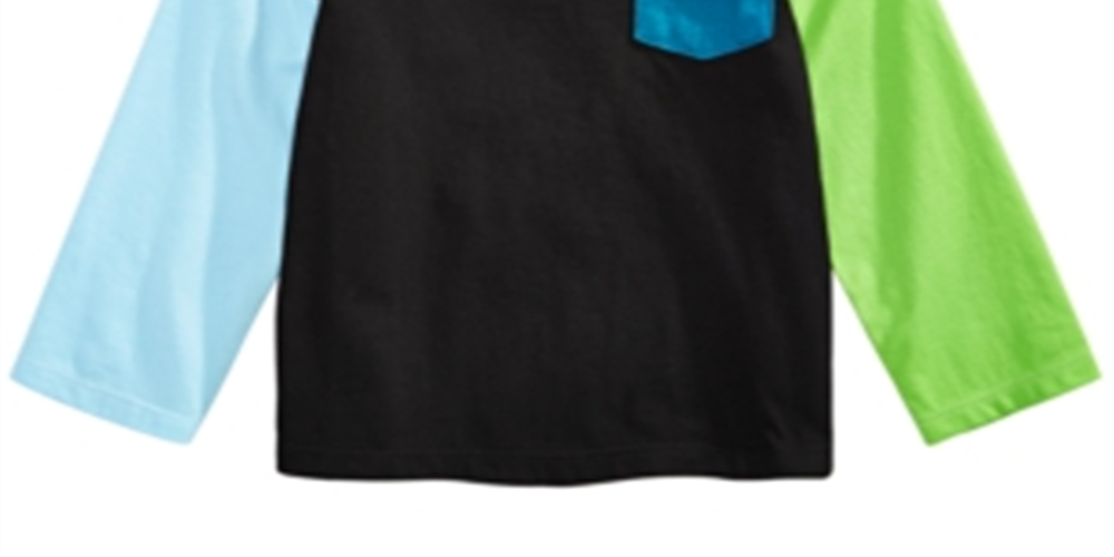 First Impressions Baby Boy's Colorblocked T-Shirt Black Size 18MOS