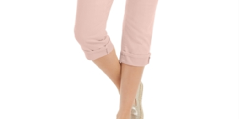 Style & Co Women's Curvy Capri Pink Size 4