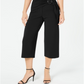 Alfani Women's Cropped Belted Culottes Black Size 16 Petite