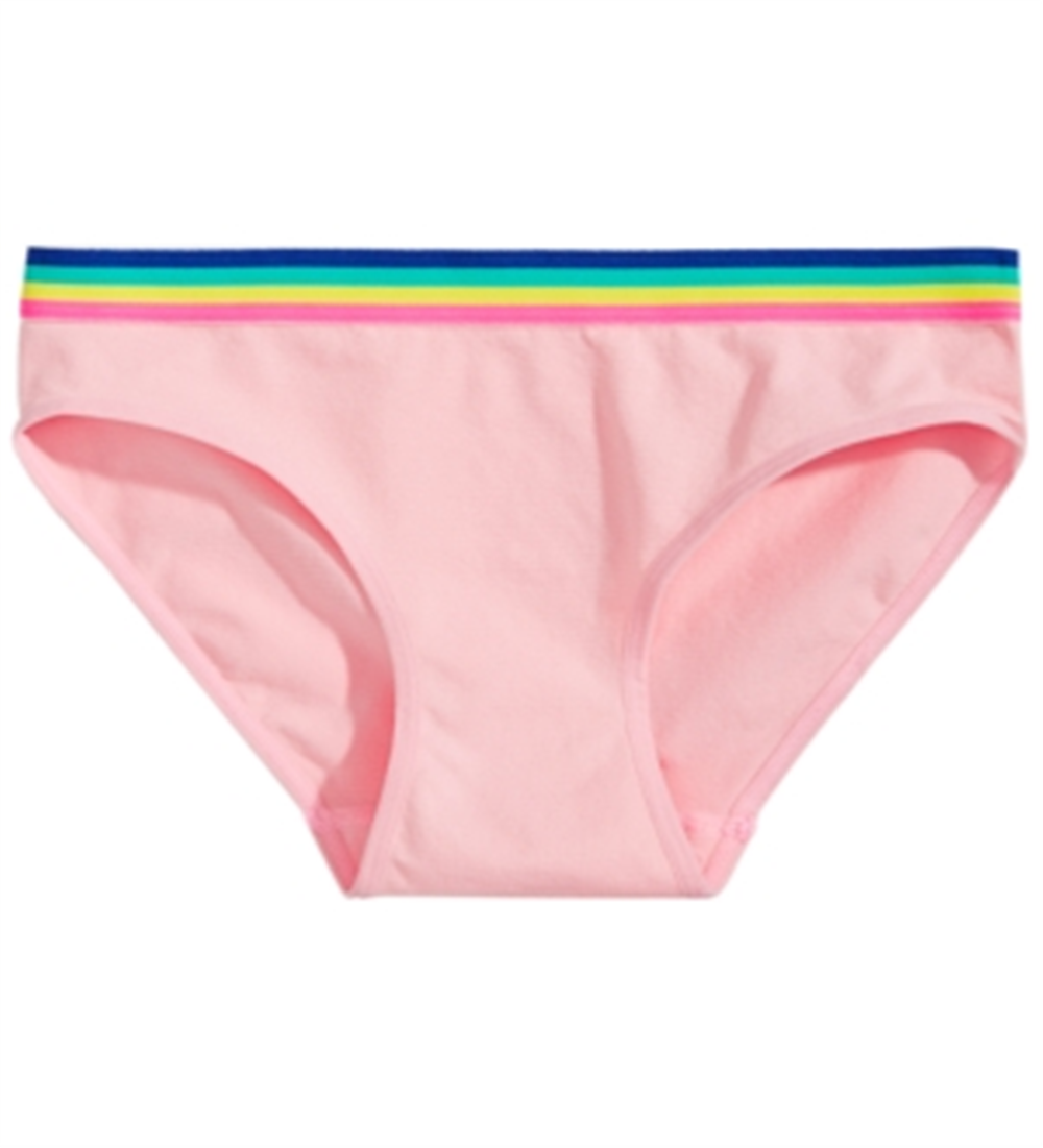 Maidenform Little & Big Girl's Rainbow Waist Seamless Hipster Underwear Pink Size Large