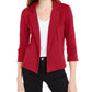 Maison Jules Women's 3/4 Sleeve Knit Blazer Red Size X-Large