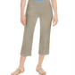 Charter Club Women's Pull on Crop Pants Brown Size 10