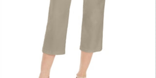 Charter Club Women's Pull on Crop Pants Brown Size 10
