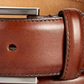 Tasso Elba Mens Leather Professional Dress Belt Brown Size 42