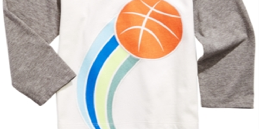 First Impressions Toddler Boy's Basketball-Print T-Shirt White Size 4T