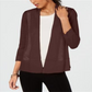 Alfani Women's Novelty Stitch Cardigan Brown Size Medium