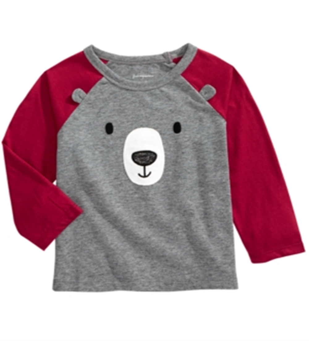 First Impressions Toddler Boy's Bear Face T-Shirt Gray Size 4T