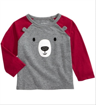 First Impressions Toddler Boy's Bear Face T-Shirt Gray Size 4T