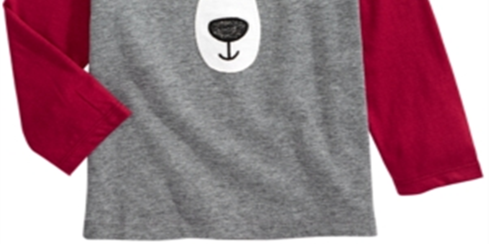 First Impressions Toddler Boy's Bear Face T-Shirt Gray Size 4T