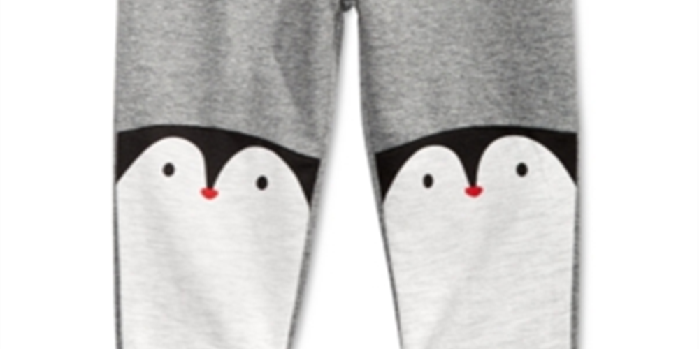 First Impressions Baby Boy's Penguins Jogger Pants Gray Size 6-9MOS