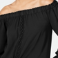 INC International Concepts Women's Off the Shoulder Top Black Size Large