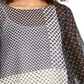 Alfani Women's Angel Sleeve Printed Top Black Multi Size Petite S