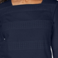 Karen Scott Women's Lace Square Neck 3/4 Sleeve Top Blue Size Petite Small