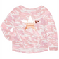 Epic Threads Big Girl's Camo Print Top Pink Size Large