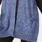 Karen Scott Women's Marled Knit Sleeveless Vest Navy Size Petite S