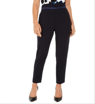 Calvin Klein Women's High Waisted Tuxedo Pants Blue Size 2