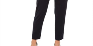 Calvin Klein Women's High Waisted Tuxedo Pants Blue Size 2