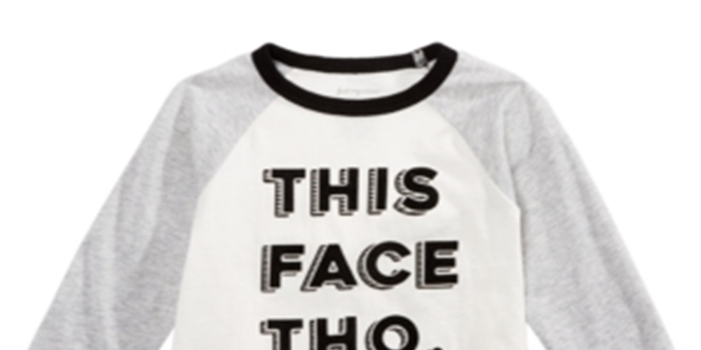 First Impressions Toddler Boy's This Face-Print Cotton T-Shirt White Size 4T