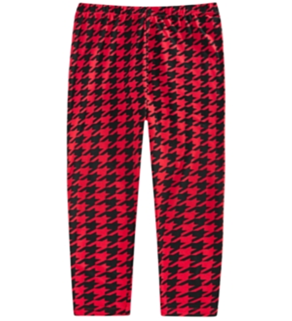 Epic Threads Little Girl's Houndstooth Leggings Red Size 5