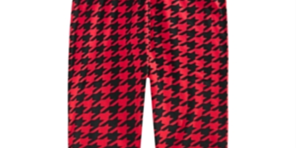 Epic Threads Little Girl's Houndstooth Leggings Red Size 5
