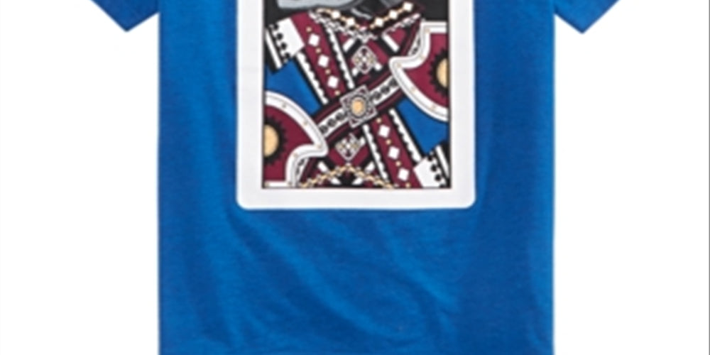 Epic Threads Little Boy's King Card T-Shirt Blue Size 5