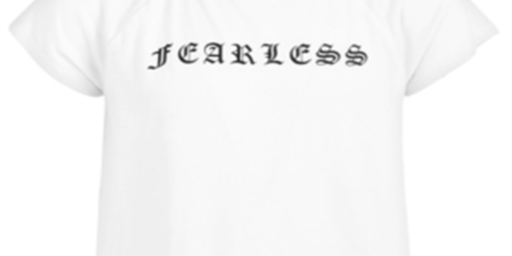 Ideology Big Girl's Graphic Print Cross Back T-Shirt White Size Medium