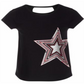 Ideology Little Girl's Keyhole Back T-Shirt Black Size 6
