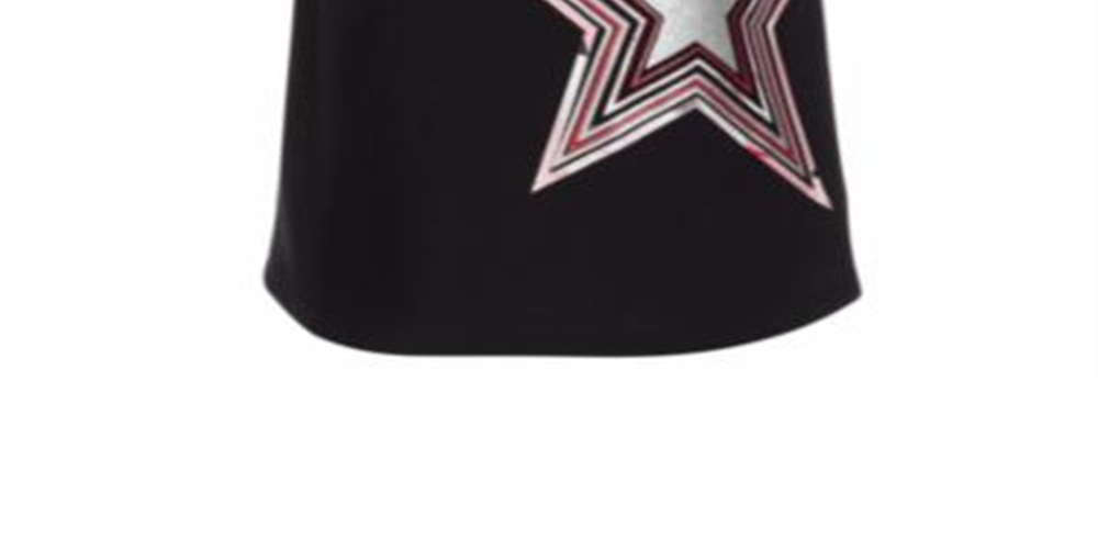 Ideology Little Girl's Keyhole Back T-Shirt Black Size 6