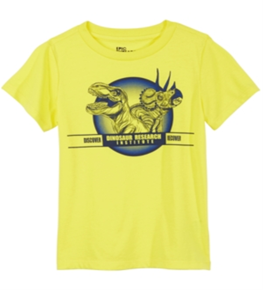 Epic Threads Little Boy's Dino Research T-Shirt Yellow Size 7