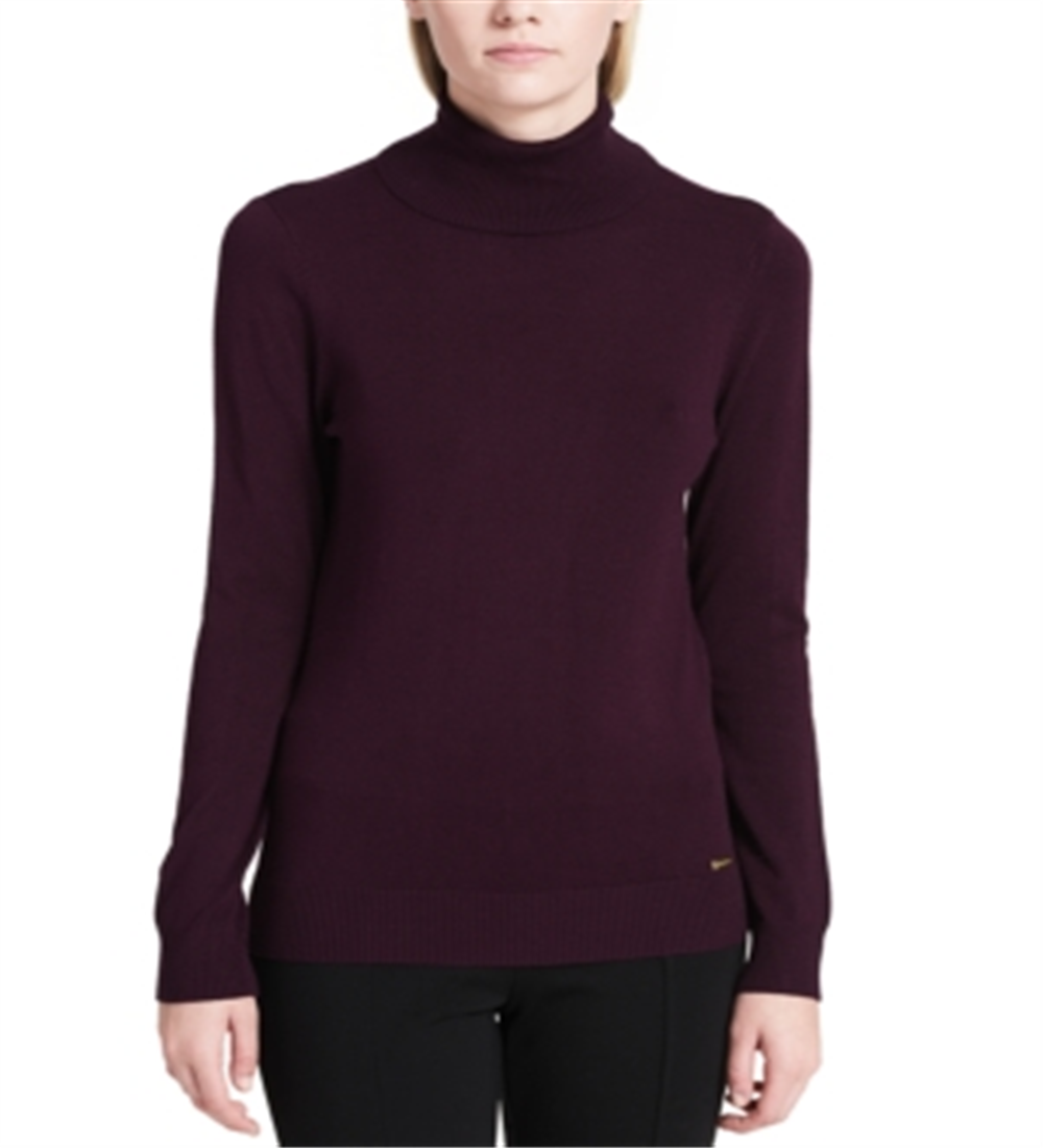 Calvin Klein Women's Turtleneck Sweater Purple Size X-Small