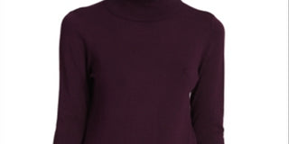 Calvin Klein Women's Turtleneck Sweater Purple Size X-Small