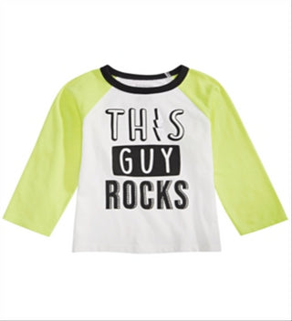 First Impressions Toddler Boy's Rock Print Cotton T-Shirt White Size 4T