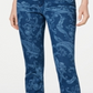 Charter Club Women's Printed Lexington Straight Leg Jeans Blue Size 14 Petite