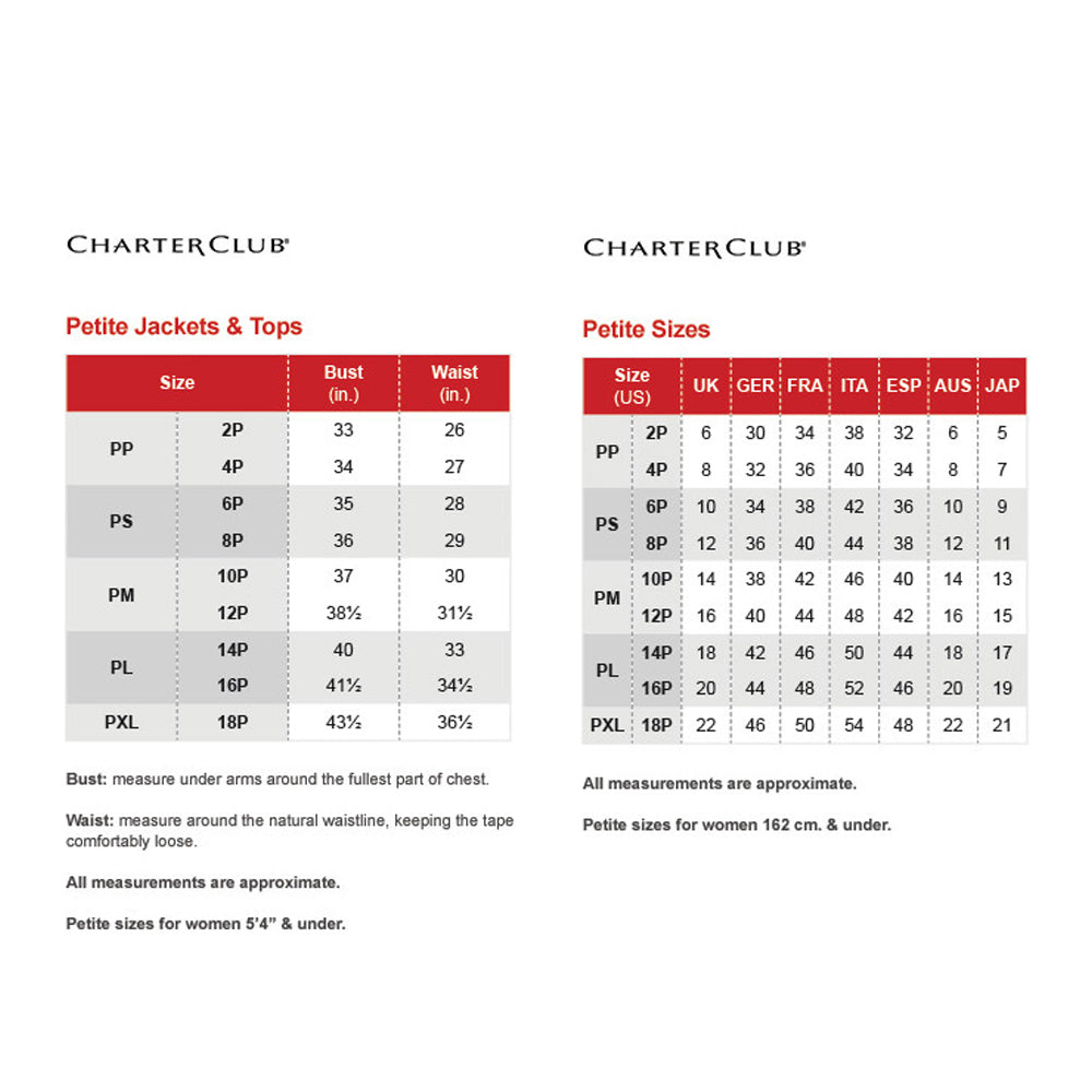 Charter Club Women's Cotton Embroidered Striped Shirt Blue - White  Size Petite Medium