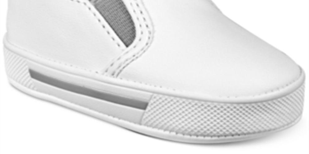 First Impressions Baby Boy's Hi Bye Slip on Shoe Gray Size 1