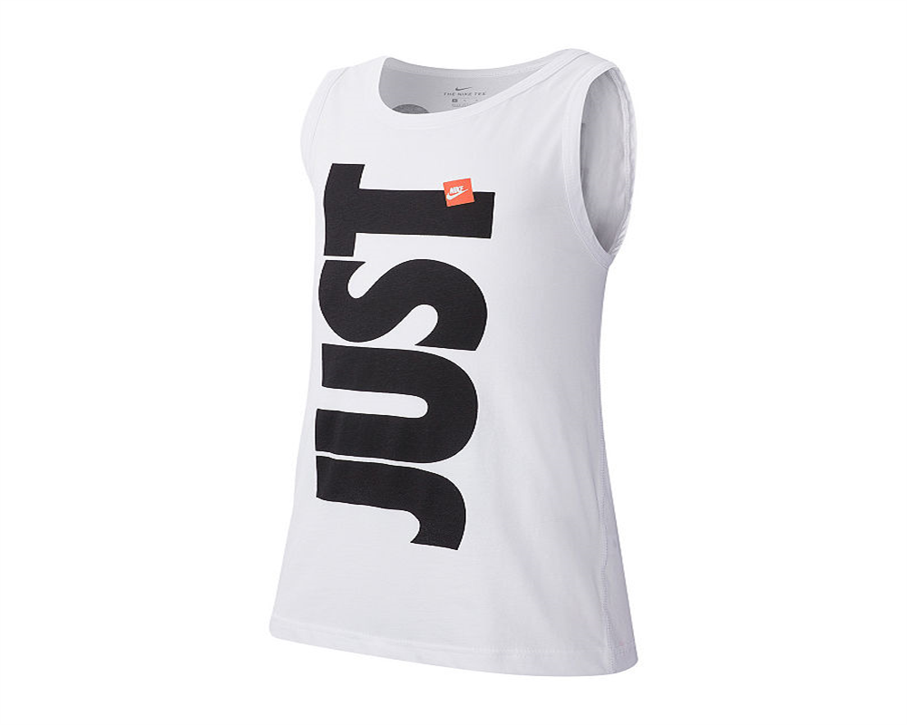 Nike Boy's Sportswear Just Do It Graphic Tank Top White Size X-Large
