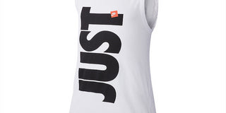 Nike Boy's Sportswear Just Do It Graphic Tank Top White Size X-Large
