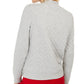Charter Club Women's Textured Knit Bomber Jacket Gray Size Small