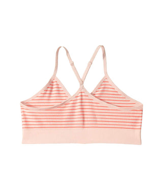 Calvin Klein Girl's Ribbed Racerback Bra Pink Size Medium
