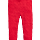 First Impressions Baby Girl's Textured Leggings Red Size 24MOS