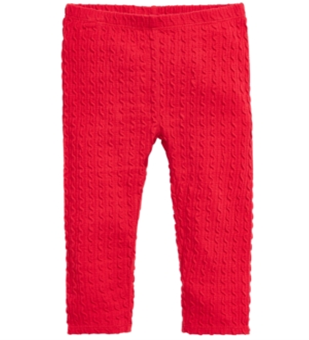 First Impressions Baby Girl's Textured Leggings Red Size 24MOS