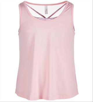 Ideology Big Girl's Plus Layered Look Tank Top Pink Size 18 PLUS