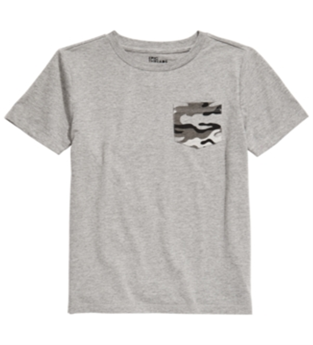 Epic Threads Little Boy's Camouflage Pocket T-Shirt Gray Size 6