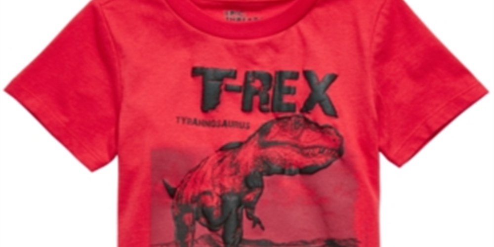 Epic Threads Little Boy's Red T-Rex T-Shirt Red Size 5