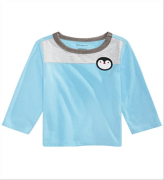 First Impressions Toddler Boy's Colorblocked Penguin Print T-Shirt Blue Size 3T