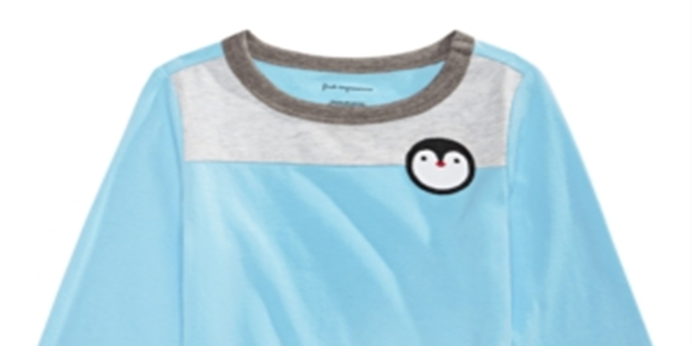 First Impressions Toddler Boy's Colorblocked Penguin Print T-Shirt Blue Size 3T